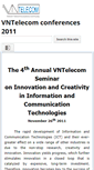 Mobile Screenshot of conferences.vntelecom.org